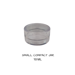 Plastic Flat Base Jar 10 mls & Clear lid