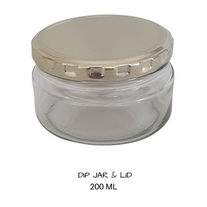 Glass Dip Jar 200 mls