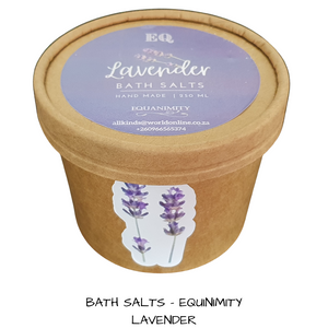 Equanimity - Lavender Bath Salt . 350 mls
