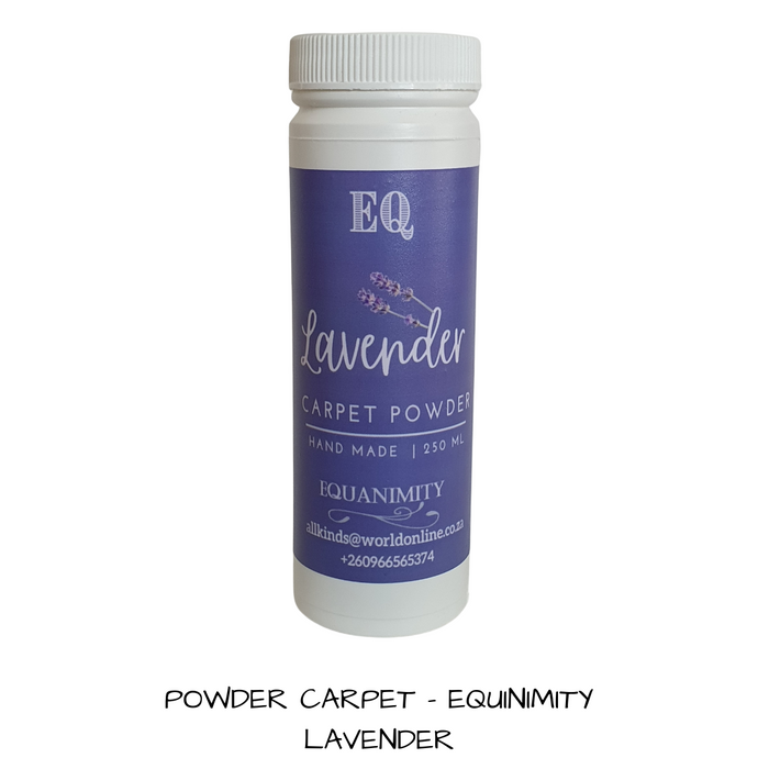 Equanimity - Lavender Carpet Powder . 250 mls