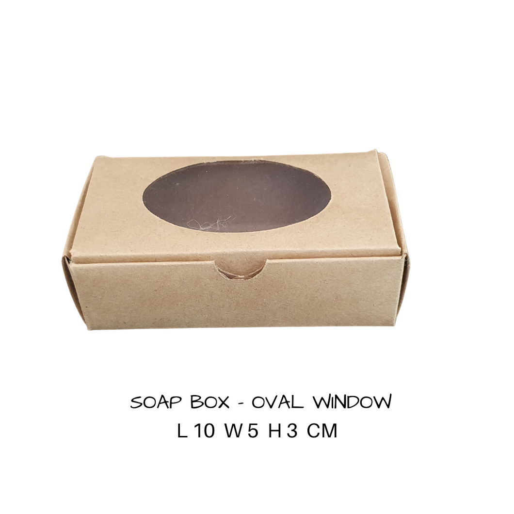 Box- Small Box With Oval Window 9.5 cm X 3cm X 5.5 cm (Out The Box)