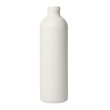 Plastic Boston Tall Bottle White 250 mls