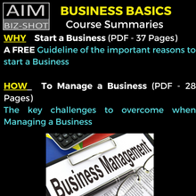 The Basics of Business - Part 1  & 5 ON SALE. DISCOUNTED