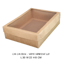 Box- Chi Chi box kraft  30cm x 22 cm x 8cm (Out The Box)  LOCAL
