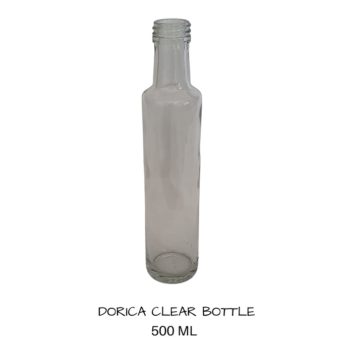 Glass Dorica Bottle Clear 500 mls