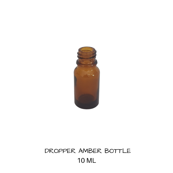 Glass Dropper Bottle Amber 10 mls