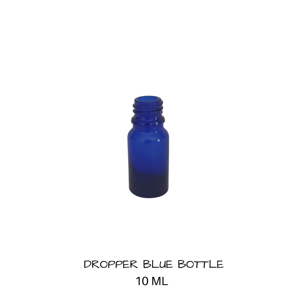Glass Dropper Bottle Blue 10mls