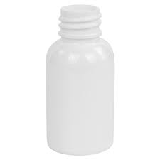 Plastic Boston Bottle White 50 mls 24/410
