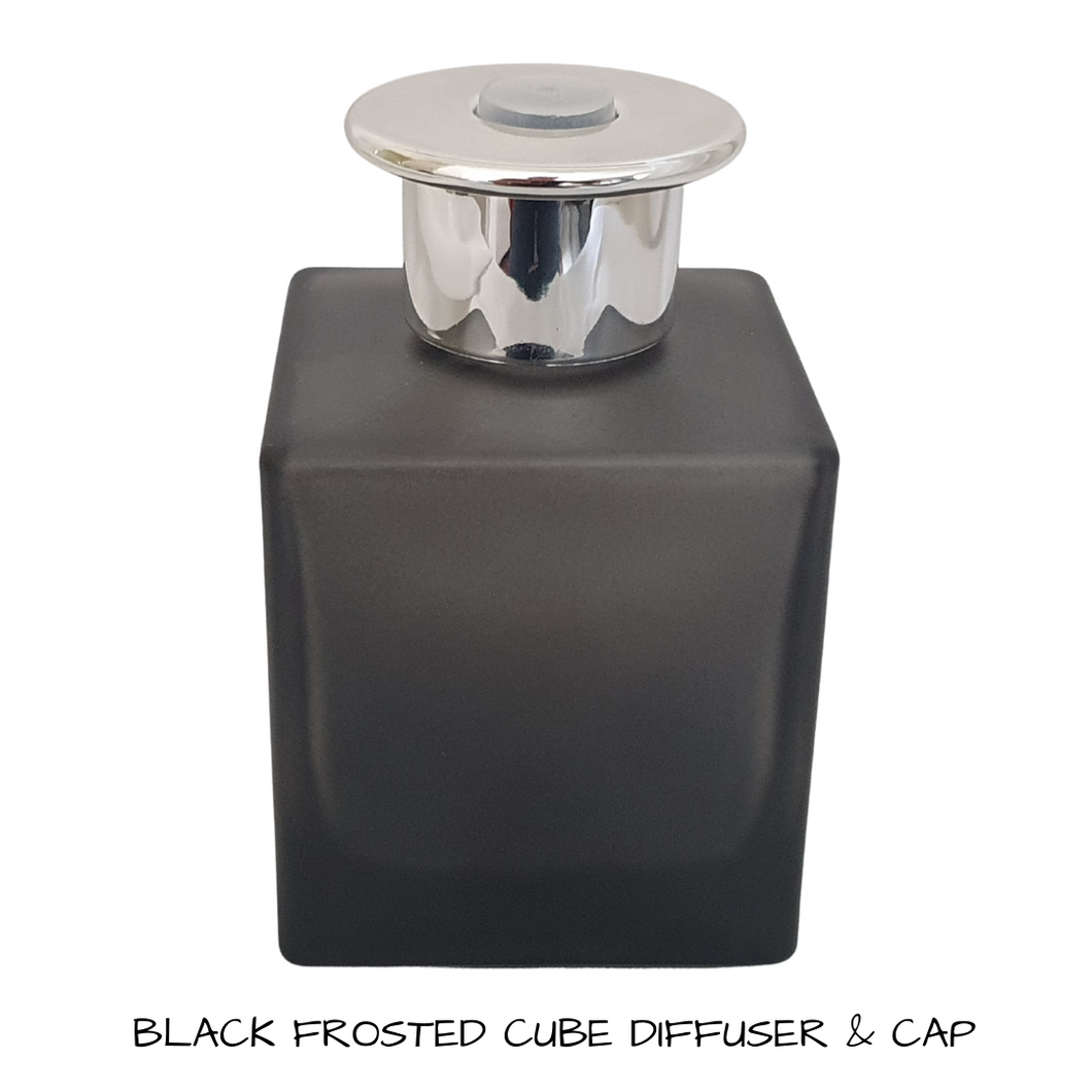 Diffuser bottle - Cube frosted Black