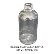 Plastic Boston Squat Bottle 500 mls