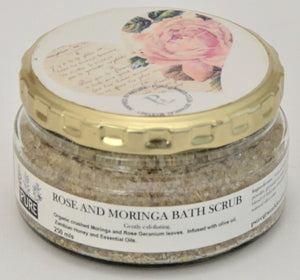 Herbal Rose and Moringa  Body Scrub 250 mls