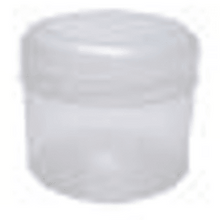 Plastic Cosmetic Euro Jar Natural 125 mls