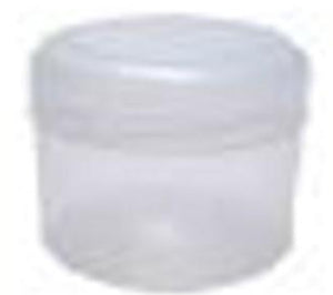 Plastic Cosmetic Natural Euro Jar 50 mls