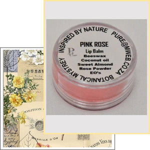 Herbal -  Pink Rose Lip Balm 10 mls