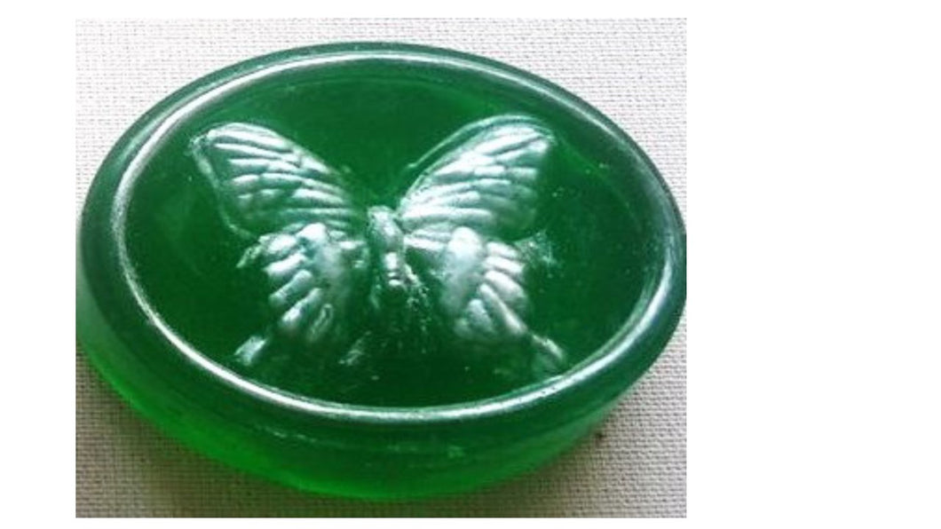 Soap Mould Oval Butterfly 85 grm
