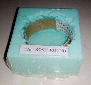 Soap Mould Silicone - Rose Round 52 grm