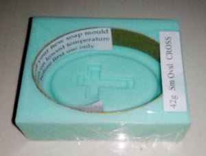 Soap Mould Silicone - Oval Cross 42 grm