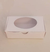 Box- Small Box With Oval Window White 9.5 cm X 3cm X 5.5 cm (Out The Box)