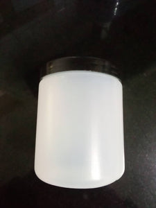 Plastic Jars  500 mls Natural With Black lid
