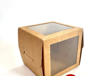 Box- Kraft Cupcake Box 8 cm x 8cm (Out The Box)  LOCAL