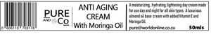 Moringa Anti Aging Cream 50 mls