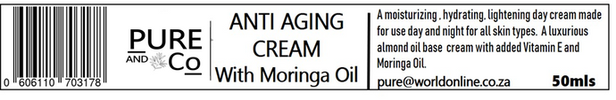 Moringa Anti Aging Cream 50 mls