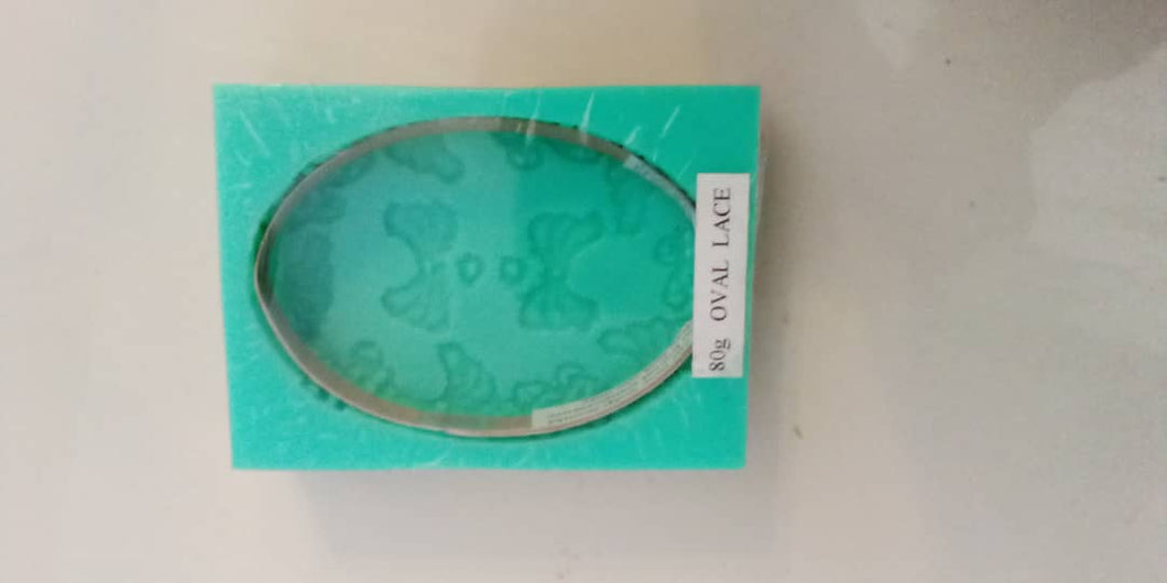 Soap Mould Silicone - Oval Lace 80 grm