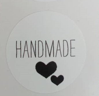 Gift Stickers- White Hand Made 35 per sheet